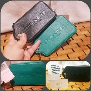 Coach "hangtag" wristlet